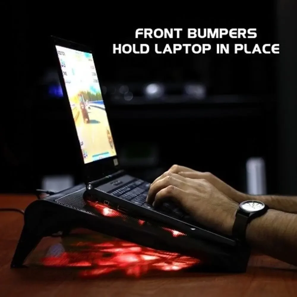 ENHANCE GX-C1 Gaming Red LED Laptop Portable Cooling Stand